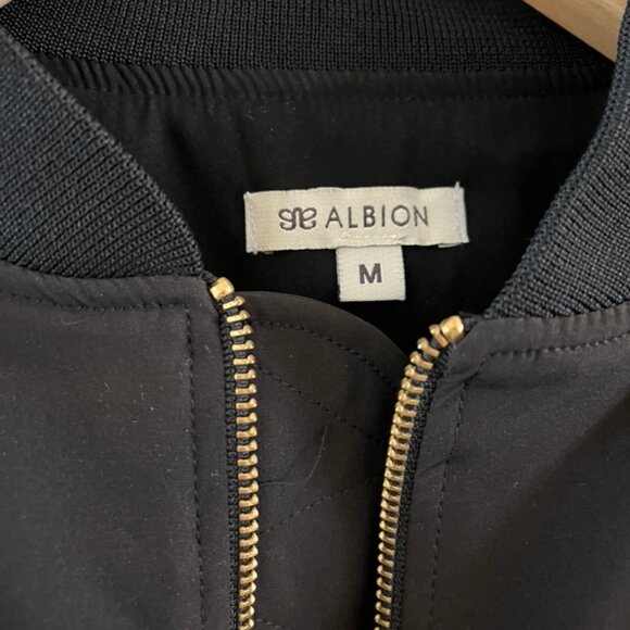 ALBION Black Bomber Jacket, Size M, in top shape! - Picture 7 of 9